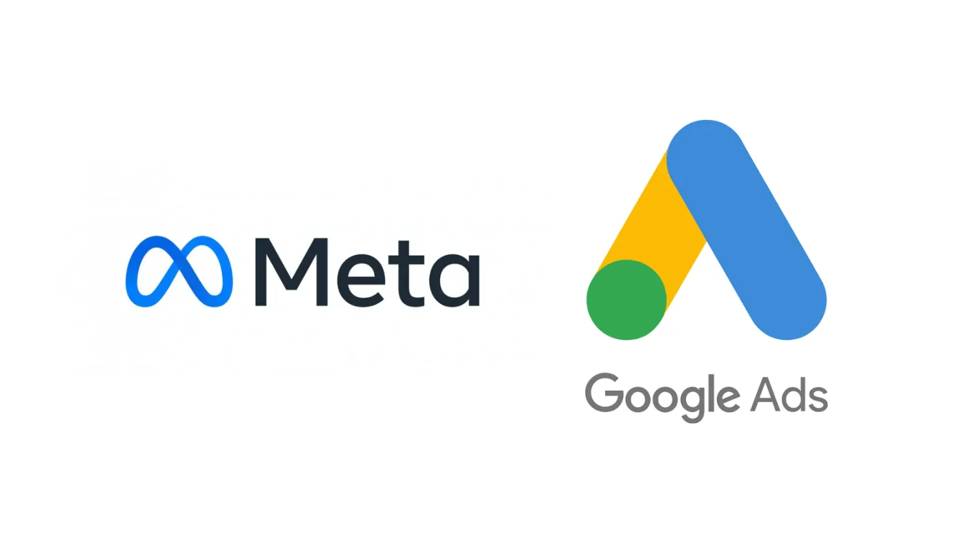 MetaとGoogle広告のロゴ